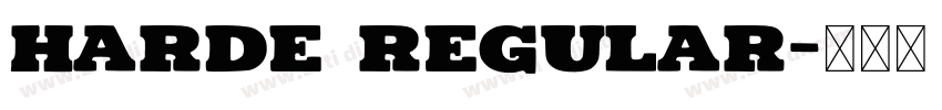 Harde Regular字体转换